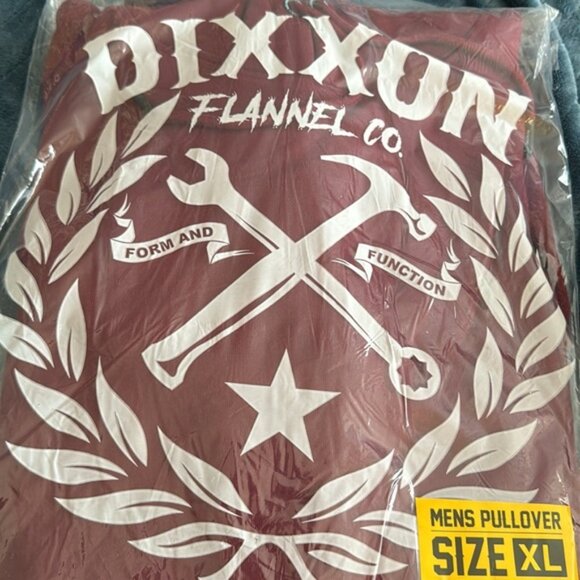 DIXXON Men’s Burgundy New Pullover Sweatshirt Classic Style size XL - Picture 5 of 5